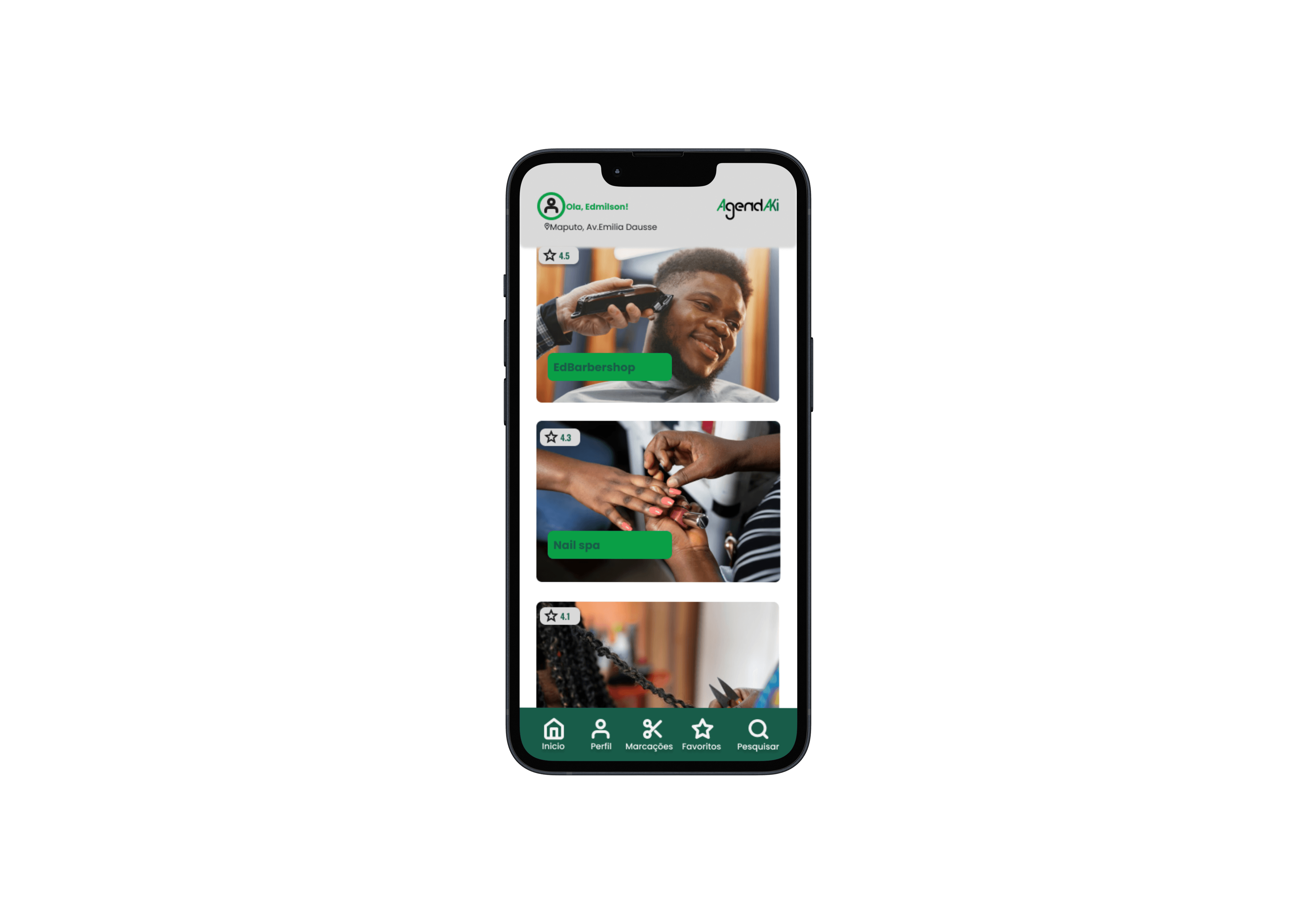 Mockup do app 2